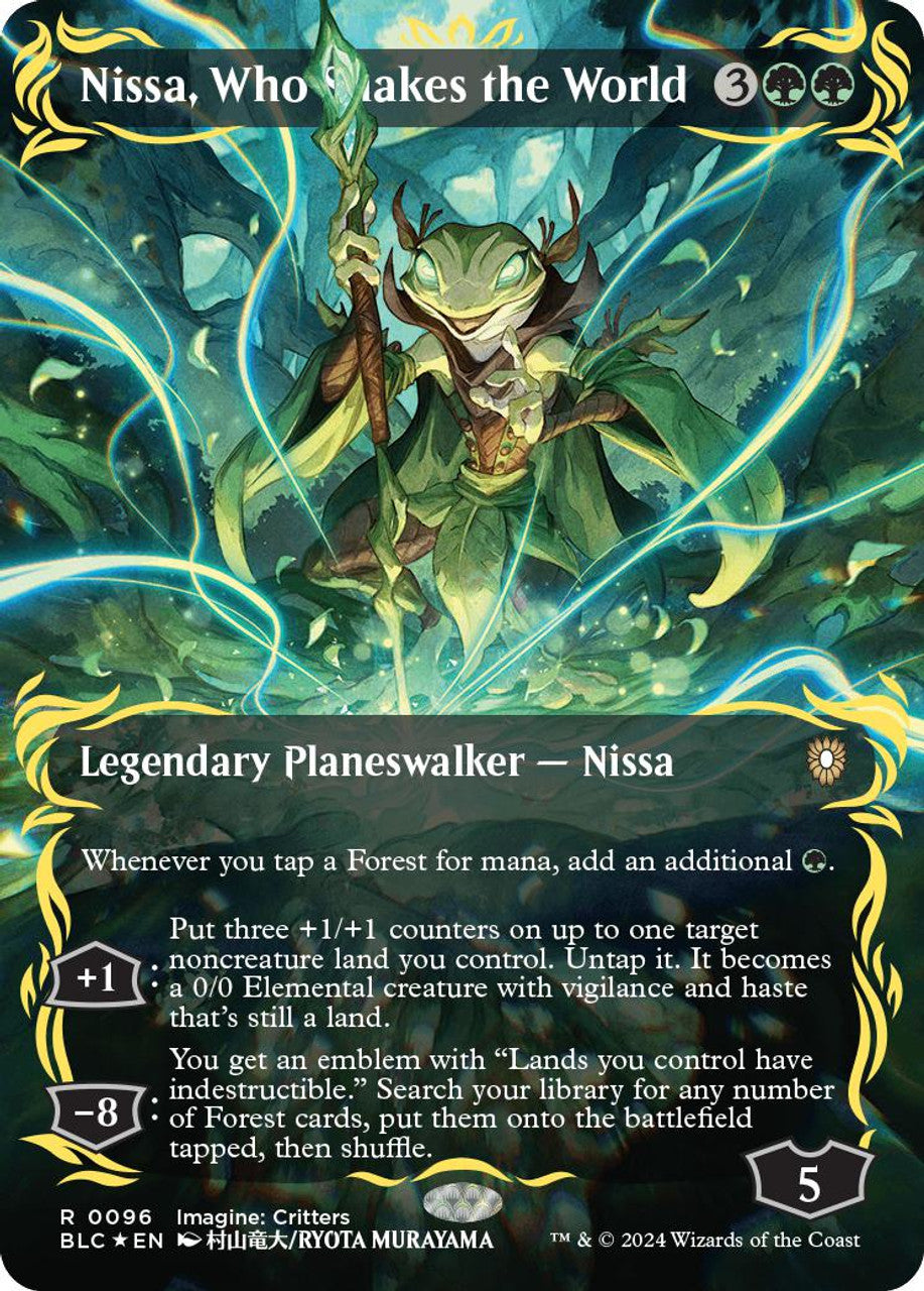 Nissa, Who Shakes the World (Raised Foil)